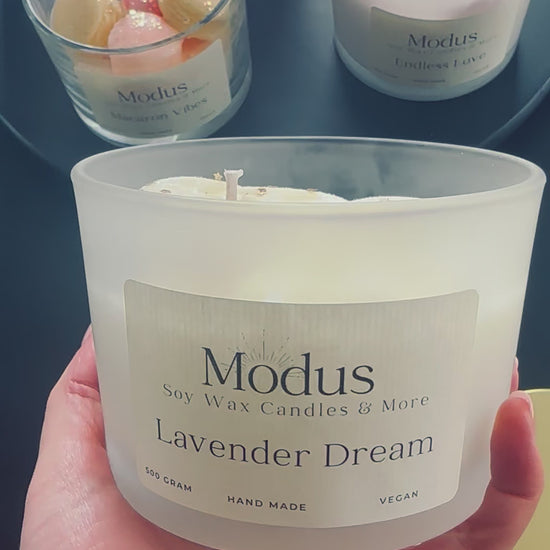 Lavender Dream Soy Wax Kaars - Modus Candles & More