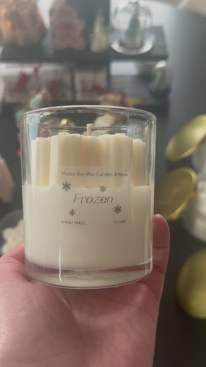 Frozen sojawas geurkaars.