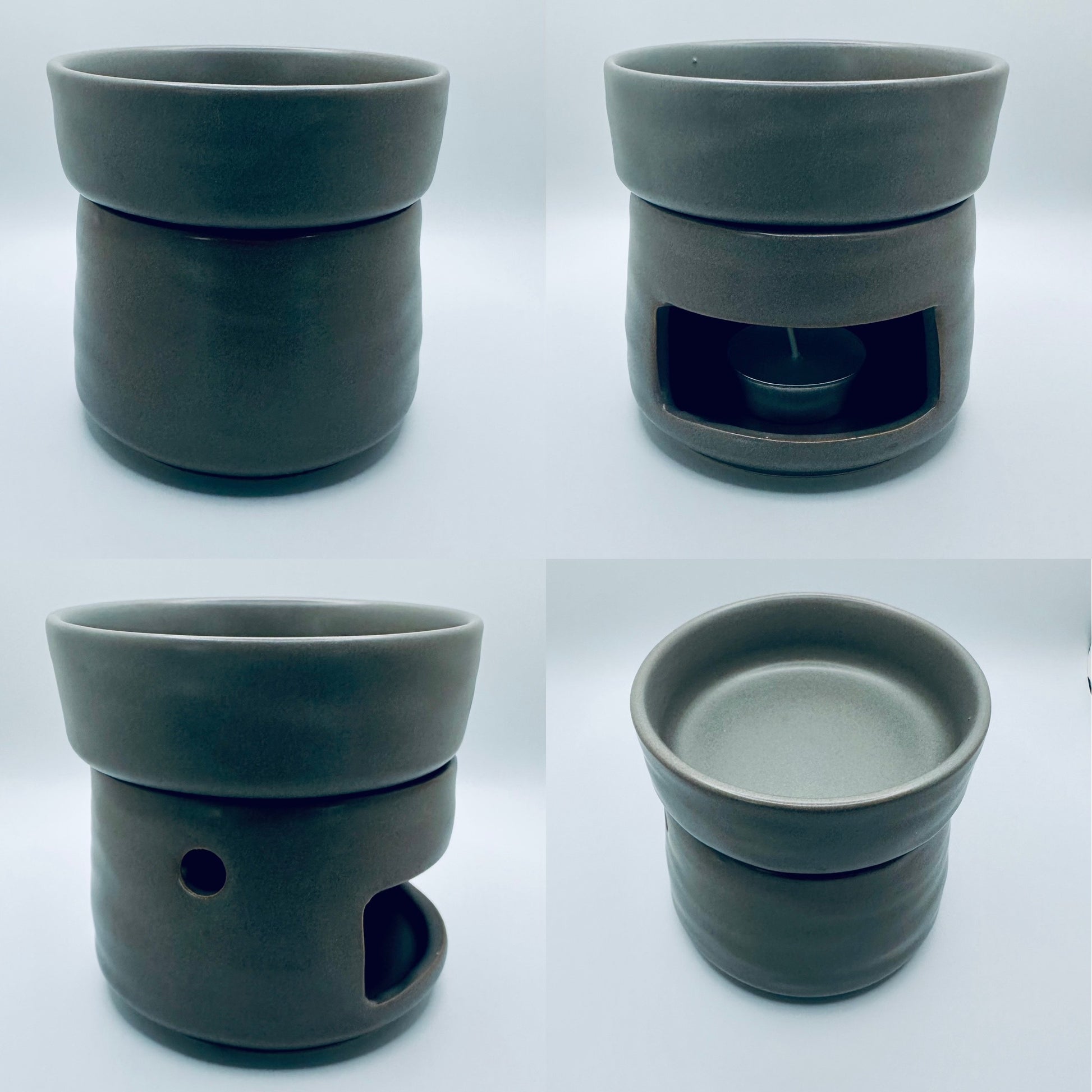 Wax Brander grijs met minimalistisch design - Modus Candles & More