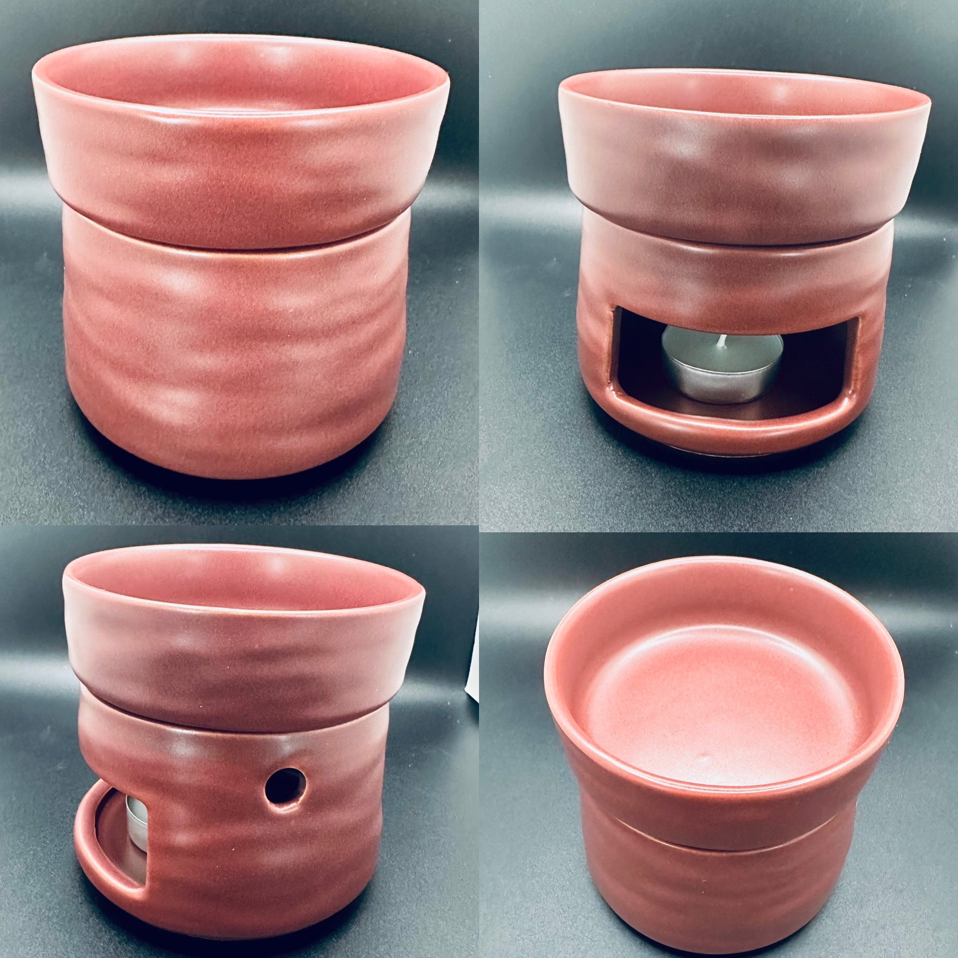 Wax Brander bordeaux rood met minimalistisch design - Modus Candles & More